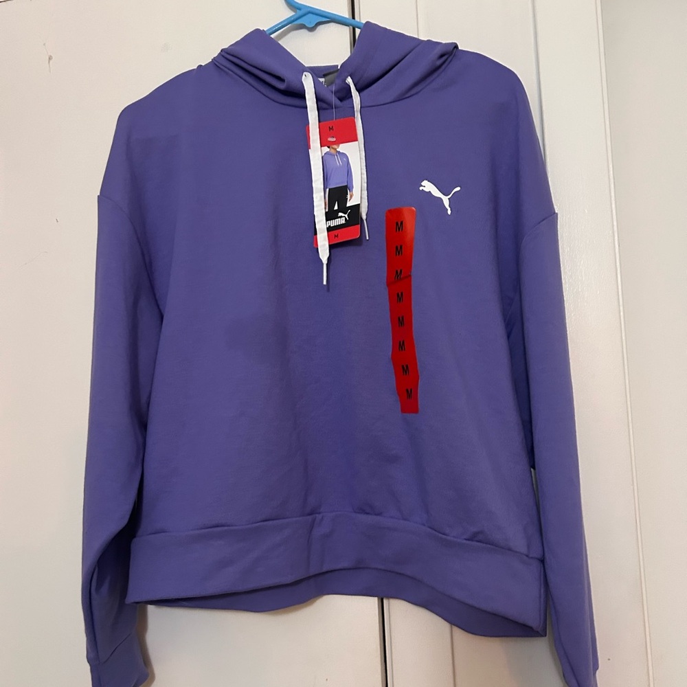 Puma Lavender Hoodie with Logo purple women M